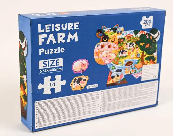 DSC_0508 Tvarované puzzle Farma 200 ks