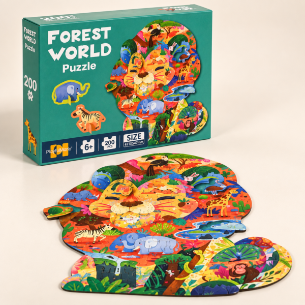 Tvarované Puzzle Forest World 200ks