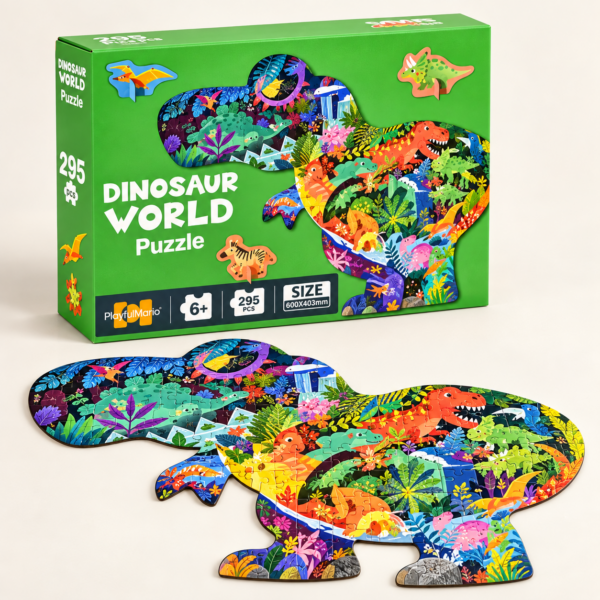 C0D0201C-C832-4C6E-AE65-73022AFC6B21 Tvarované puzzle Dinosaurus 295 ks