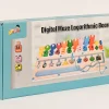 DIGITAL MAZE LOGARITHMIC BOARD_1 Edukačné počítadlo drevené MONTESSORI