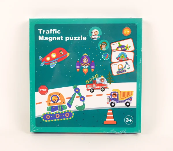 TRAFFIC MAGNET PUZZLE_1 Magnetická kniha - doprava