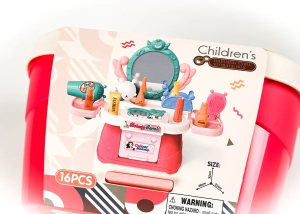 Children´s dressing table storage box_1 Kozmetický stolík v boxe 16ks