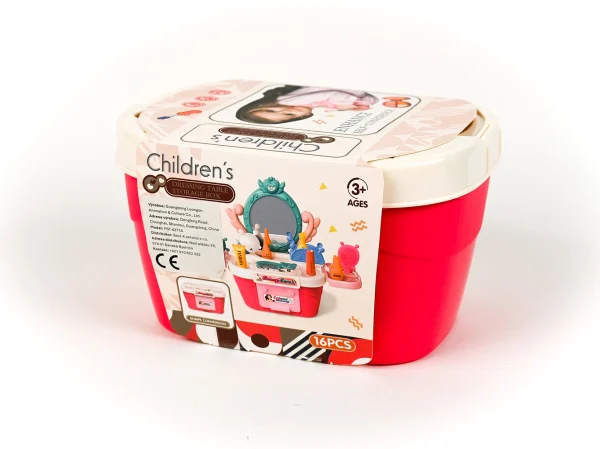 Children´s dressing table storage box_2 Kozmetický stolík v boxe 16ks