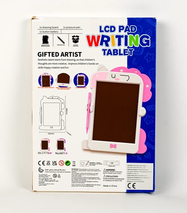 Gifted artist_2 LCD tablet Jednorožec - Writing Tablet