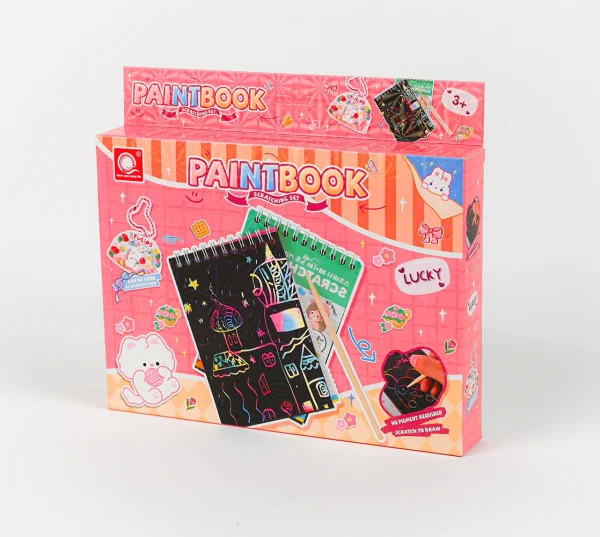 Paintbook_1 Paintbook - škrabací malovací zápisník s nálepkami