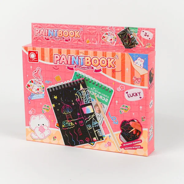 Paintbook_1 Paintbook - škrabací malovací zápisník s nálepkami