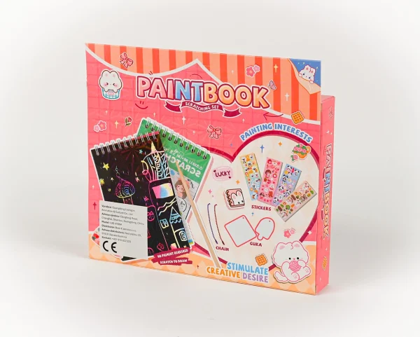 Paintbook_2 Paintbook - škrabací malovací zápisník s nálepkami