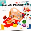 Parttable playhouse kit_4 Drevený domček s doplnkami - prenosný