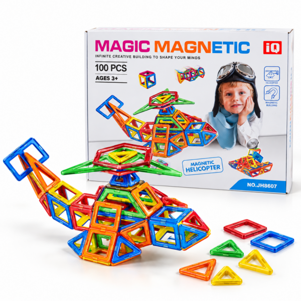 Magnetická stavebnica - HELICOPTER 100ks