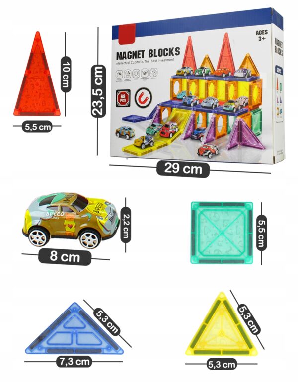 Magnetická stavebníca Garáž + 20 autíčok