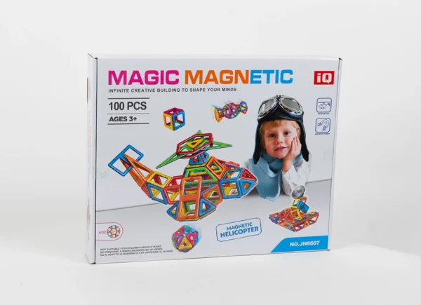 Magic magnetic infinite creative building to shape your minds_1 Magnetická stavebnica - HELICOPTER 100ks