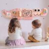 Nástenný montessori Krokodíl - ružový
