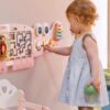Nástenný montessori Krokodíl - ružový