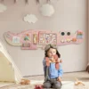 Nástenný montessori Krokodíl - ružový