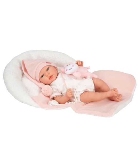 Reborn bábika Arias Ariel 40 cm s plyšákom a vôňou vanilky