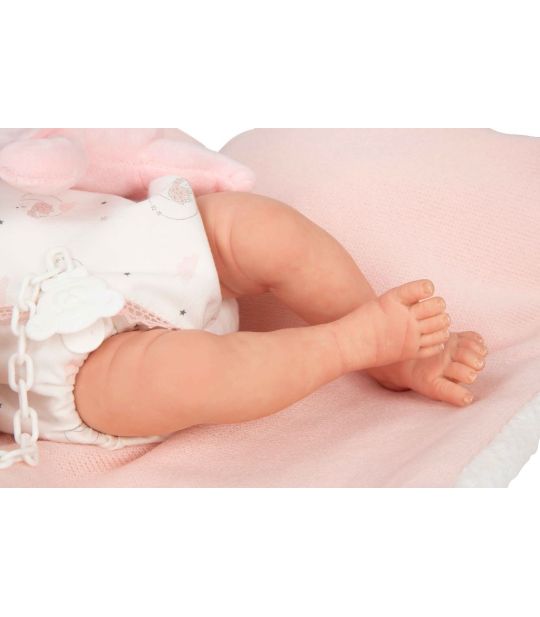 Reborn bábika Arias Ariel 40 cm s plyšákom a vôňou vanilky