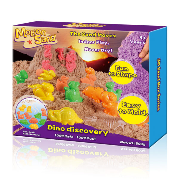 Motion Sand Dino Discovery – kinetický piesok 500g s dinosaurami