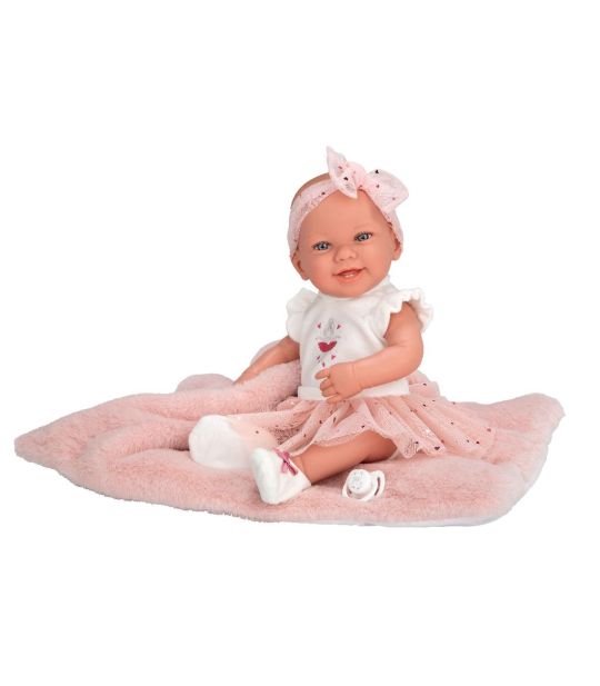 Bábika Arias Elegance Zoe Ballerina 42 cm – celovinylová s vankúšikom