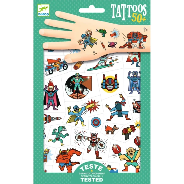 dj09614-docasne-tetovanie-hrdinovia-vs-zaporaci-50-ks-dermatologicky-testovane-1100x1100 Djeco Tetovanie Hrdinovia vs záporáci
