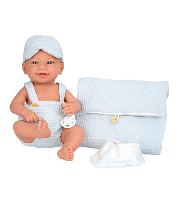 Bábika Arias Elegance Zoe 42 cm s vôňou vanilky, prebaľovacou podložkou a podbradníkom