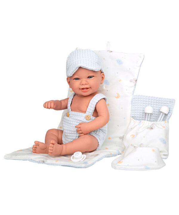 Bábika Arias Elegance Zoe 42 cm s vôňou vanilky, prebaľovacou podložkou a podbradníkom