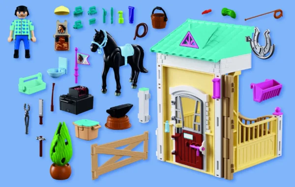 HRAls23397-01 Playmobil Malá stajňa s podkúvačom