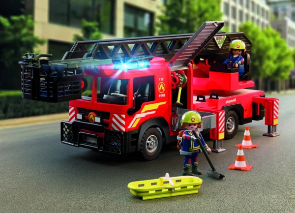 Playmobil Hasičské auto s výsuvnou plošinou