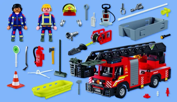 Playmobil Hasičské auto s výsuvnou plošinou