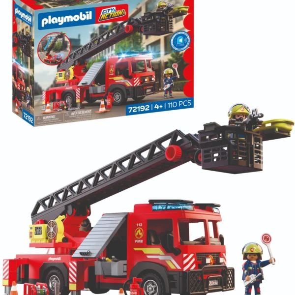 HRAls23437 Playmobil Hasičské auto s výsuvnou plošinou