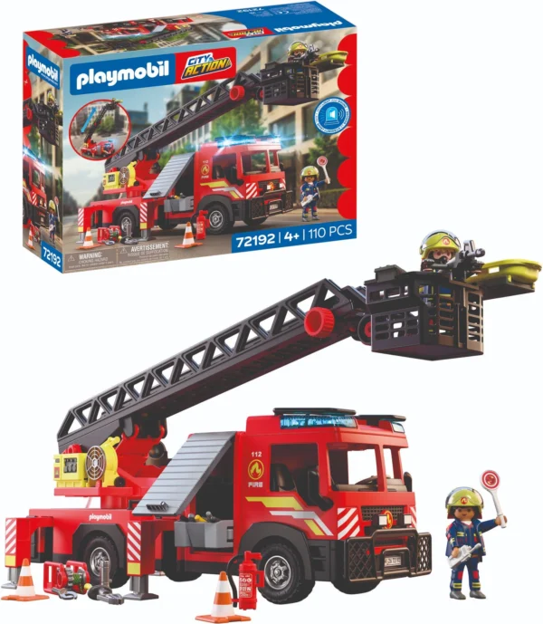 Playmobil Hasičské auto s výsuvnou plošinou