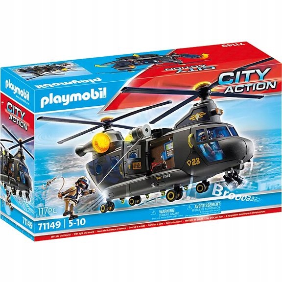 Playmobil-Zachranny-vrtulnik-specialnej-jednotky-71149 Playmobil Záchranarska helikoptéra špeciálne jednotky